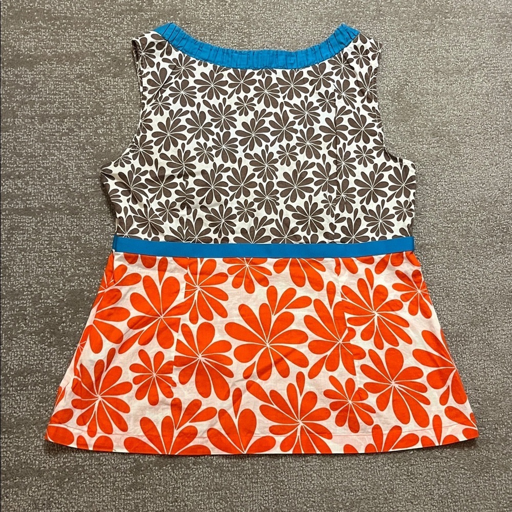 Boden Cotton Floral Tank Top Size 12 - Picture 8 of 8
